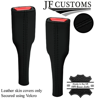 CAPAS LONGAS PARA CINTO DE SEGURANÇA BLACK STITCH NAPPA 2X SERVE PARA PORSCHE CARRERA 911 996 97-04 - Imagem 1 de 4