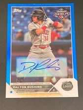 2023 Topps Pro Debut Prospect Dalton Rushing Blue Foil auto #'d 139/150