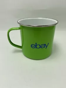 eBay Community Mug Lime Green Metal - Picture 1 of 3