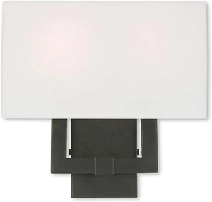 Livex 51103-07 Transitional Two Light Wall Sconce Hollborn Collection Brown/Dark - Picture 1 of 1