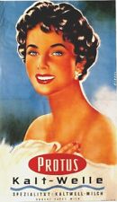 Original vintage poster PROTUS HAIR CARE BEAUTY c.1950 