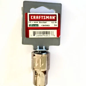 Craftsman Standard Socket  11mm x 1/2" #34063 -12 Pt - Made in USA - Picture 1 of 2