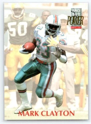 Mark Clayton 1992 Pro Set Power #183 - Image 1 of 2