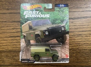 HOT WHEELS PREMIUM 2023 FAST & FURIOUS 2/5 LAND ROVER DEFENDER 110 [NEW /SEALED] - Picture 1 of 2