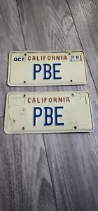 RARO De Colección 1990 PAR "PBE" CALIFORNIA Placas Juego League of Legends - Imagen 1 de 6