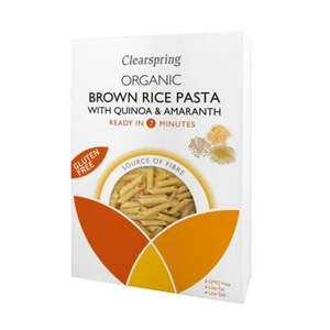 💚 Clearspring Organic Brown Rice with Quinoa & Amaranth GF Pasta Penne 250g - Picture 1 of 1