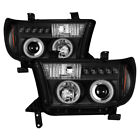 Toyota 07-13 Tundra / Sequoia Black CCFL Dual Halo LED Projector Headlights