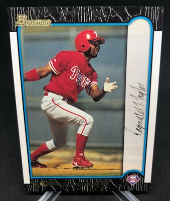 1999 Bowman REGGIE TAYLOR Gold Parallel #'d 47/99! RC Phillies - Image 1 of 2