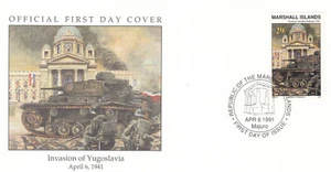 Yugoslavia Invasion World War Two Marshall Islands FDC 1991 (135195) - Picture 1 of 1