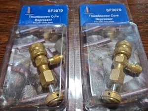 2 - Refrigeration Access Valve Thumbscrew Core Depressor, Supco # SF2070 1/4 Fla - Picture 1 of 5