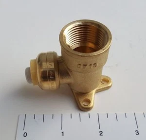 1 BIS 50 STK. 1/2 ZOLL STECKBARE PASSFORM X 3/4 ZOLL BUCHSE NPT OHRHÄNGER, BLEIFREI MESSING NSF - Bild 1 von 4