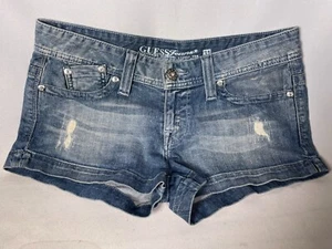 Guess Jeans Daisy Duke Distressed Stretch Denim Shorts Gr. 31 - Bild 1 von 13