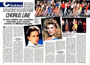 Coupure de presse Clipping 1986 Chorus Line Michaël Douglas Audrey Landers 2pges