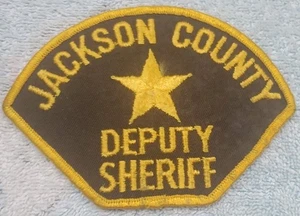 Toppa vintage obsoleta Oregon Jackson County vice sceriffo lieve scolorimento - Foto 1 di 7