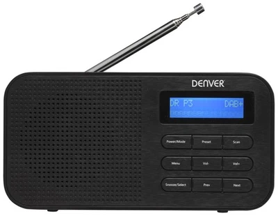 DENVER DAB+/UKW Radio DAB-42, schwarz - Bild 1 von 4
