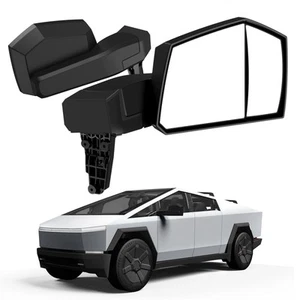 2x Black Car Exterior Rearview Mirror Passenger Driver Side For Tesla Cybertruck - Picture 1 of 17