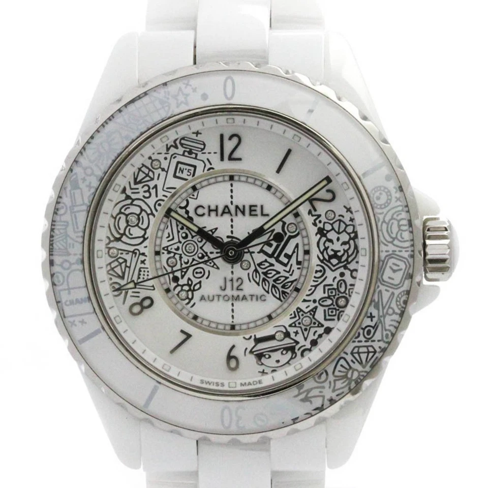 CHANEL J12 Ceramic Automatic Mens Watch H6476 Polished BF585474 - Image 1 of 1