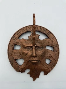 GREENMAN WOODSPIRIT VINTAGE SONNENUHR Carson Statesmetal Freeport PA USA - Bild 1 von 9