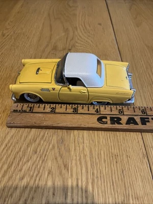 Signature Models 1:32 Scale Yellow 1955 Ford Thunderbird Die Cast pull back - Image 1 of 4