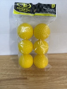 Athletic Works Foam Practice Golf Balls - Pack of 6 - Picture 1 of 2