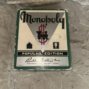 Vintage 1949-1952 Monopoly Popular Edition Brettspiel Parker Brothers - Bild 1 von 4