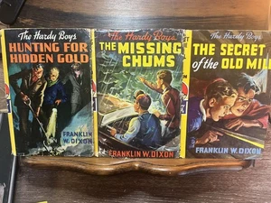Vintage Hardy Boys Book Set 1927-1928 Hidden Gold, Missing Chum, Old Mill - Picture 1 of 3