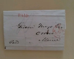 A3# Old 1857 Stampless Cover/ Merchant Letter - Picture 1 of 2