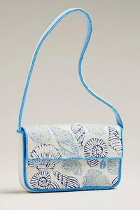 Bolso Anthropologie The Fiona con Cuentas Edición Icono Carcasas de Almeja - Nuevo con Etiquetas - Imagen 1 de 8