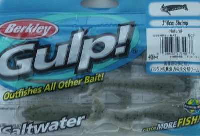 Berkley GSSHR3-NAT Gulp 3" Garnelen Natürliche Garnelen 6 Stück - Bild 1 von 3