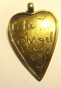 STERLINGSILBER ANHÄNGER WRIGHT AND TEAGUE VERGOLDET "WIE EIN ENGEL SINGT" - Bild 1 von 4