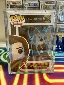 Mel Gibson & James Robinson signiert William Wallace 368 Funko Pop Braveheart SWAU - Bild 1 von 2