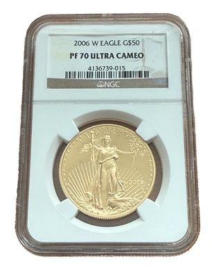 US 2006 W Gold 1 oz $50 NGC PF70UC Proof Gold Eagle - Image 1 of 2