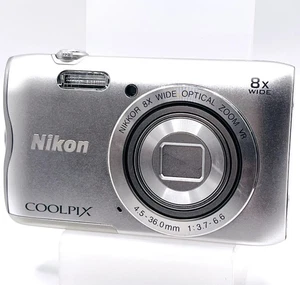 Nikon COOLPIX A300 Silver 20.0MP 8x Zoom Wifi Digital Camera w/battery FromJapan - Picture 1 of 8