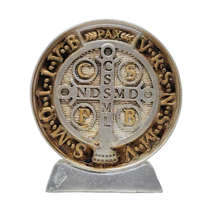 Saint Benedict Medal – San Benito Medallion In Silver  | Catholic Church P - Picture 1 of 2