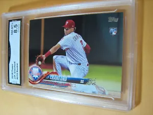 J.P. CRAWFORD PHILLIES 2018 TOPPS ROOKIE RC # 219 GRADO 8,5 L@@K - Foto 1 di 2