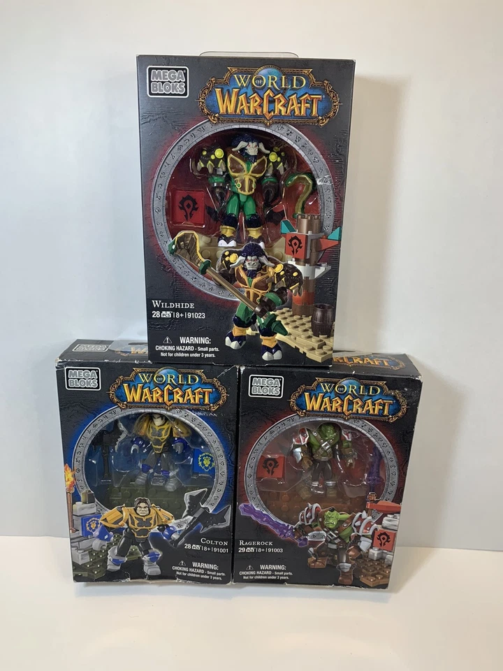 Mega bloks World of warcraft Wildhide figure lot. - Image 1 of 2
