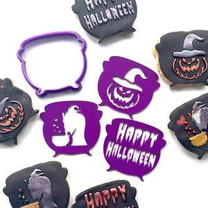 Halloween imPRESSed® Cutz - WITCH COUDRON Juego de cortador y estampado de galletas - Imagen 1 de 5