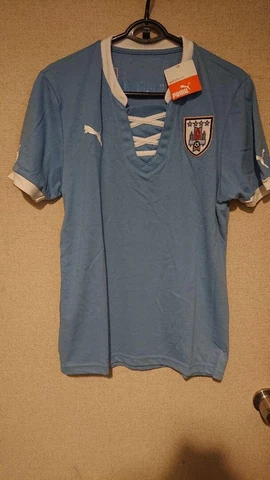 NWT URUGUAY 2013 HOME M Jersey Camiseta Shirt Puma Futbol Forlan Cavani VIntage Cover