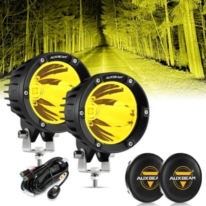 AUXBEAM 2PCS 4" LED Work Pods Light Spot Beam Amber Kit For Offroad Driving Lamp - Bild 1 von 12