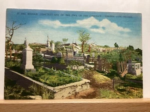 Cementerio masónico en Comstock: Virginia City, NV - Postal de colección - Imagen 1 de 3
