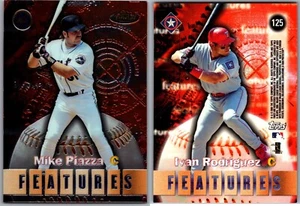 2000 TOPPS FINEST FEATURES - MIKE PIAZZA / IVAN RODRIGUEZ #125 - Picture 1 of 1