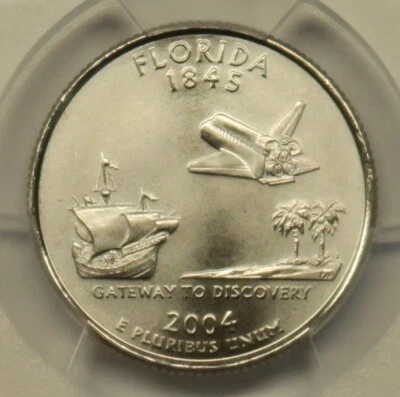 2004 D Florida State Quarter PCGS MS68, Free Shipping - Image 1 of 4