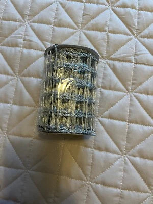 Gray Sliver Metallic Mesh Ribbon 4 Inch X 3 Yards Silver  Mesh Ribbon NEW! - Image 1 of 4