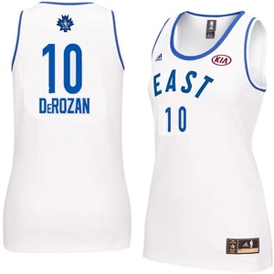 DeMar DeRozan #10 Women's 2016 Toronto NBA All Star Game Jersey White Size Large - Picture 1 of 4