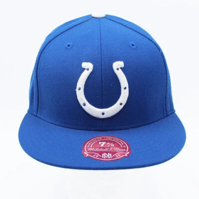Indianapolis Colts Mitchell & Ness NFL Retro Logo Ajustado Sombrero Azul 7 3/8 Foto 1 de 4