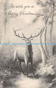 R444754 To wish you a Happy Christmas Deer Tuck Art Postcard Series 902 - Imagen 1 de 4