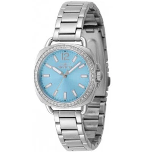 Reloj de cuarzo analógico Invicta Wildflower dama azul/plateado cristal 47327 - Imagen 1 de 3