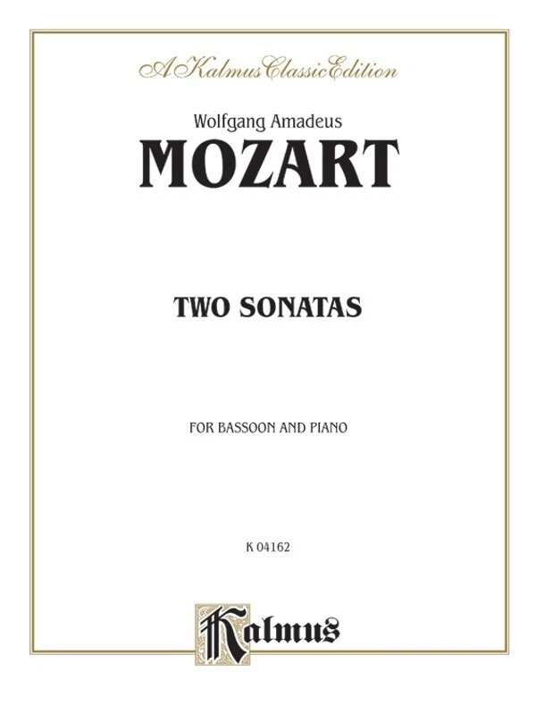 Two Sonatas from Kalmus for Bassoon/Piano, NYSSMA Lvl 5 - Image 1 of 1