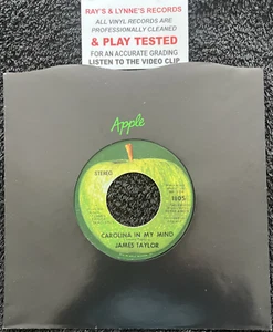 James Taylor β Carolina In My Mind 7'' US APPLE π BEATLES) 1969 TESTED EX VIDEO - Foto 1 di 7