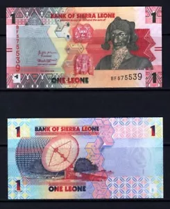 Sierra Leone 1 Leone 2022 Banknote Stempelglanz UNC . - Bild 1 von 1